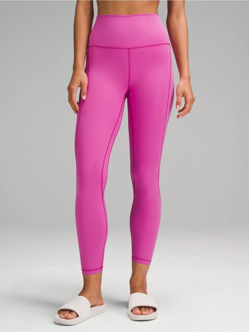 Lululemon Cropped Raspberry Leggings